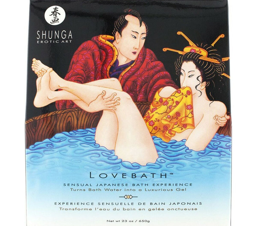 Liefdesbad Oceaan Verleidingen Lovebath Shunga 9068000 box featuring sensual Japanese bath experience.