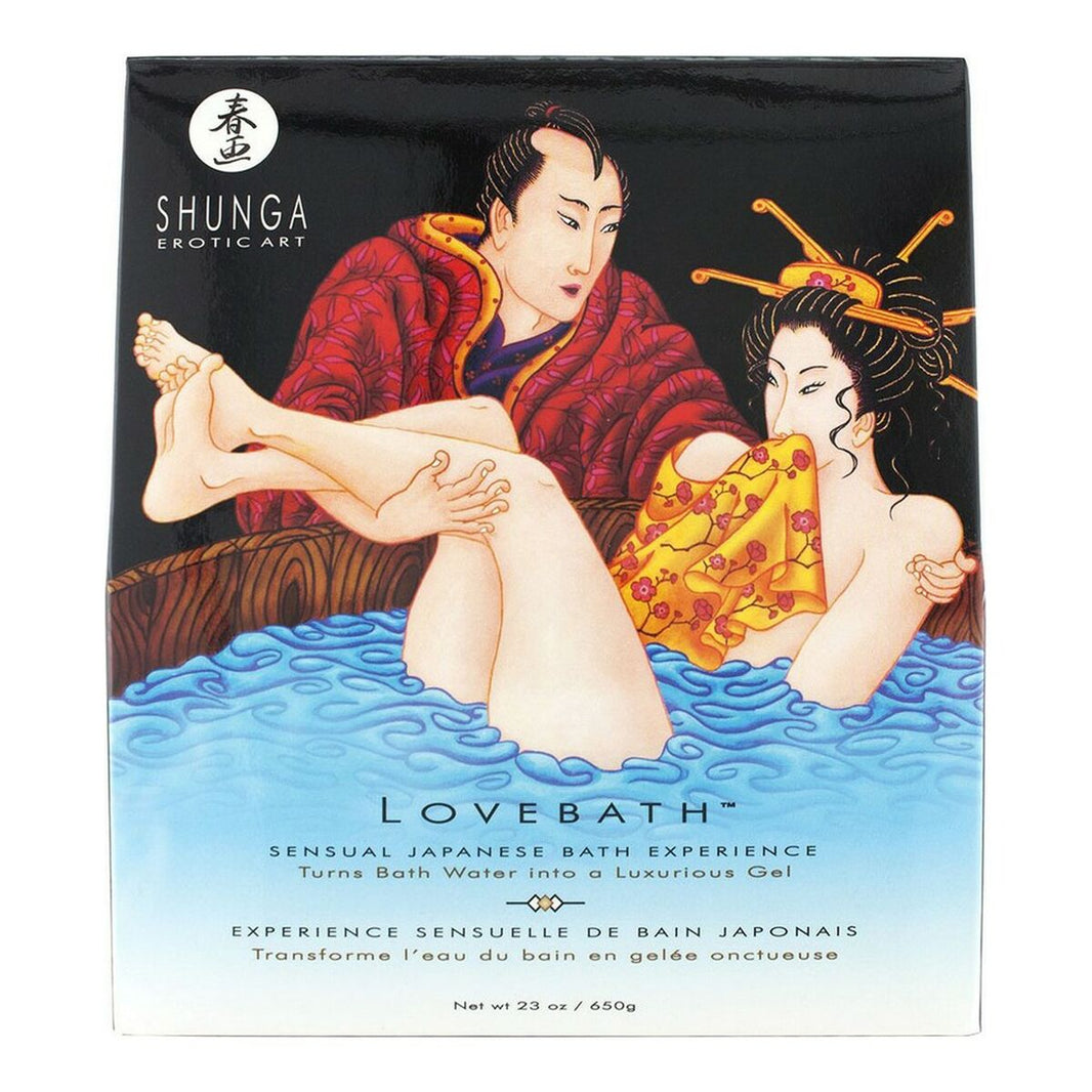 Liefdesbad Oceaan Verleidingen Lovebath Shunga 9068000 box featuring sensual Japanese bath experience.